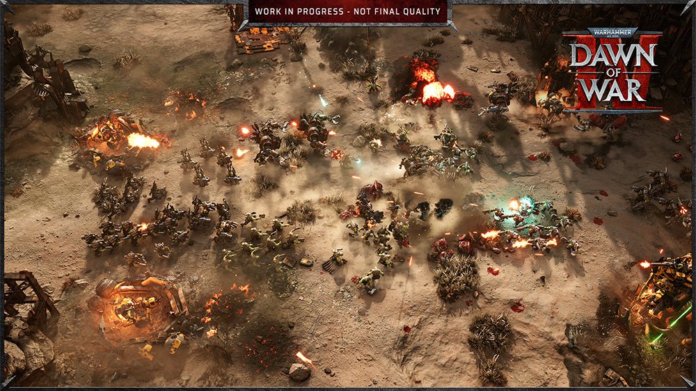 Ork base building with armed structures